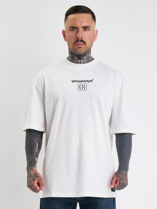 Whoshotya Feralith Oversize T-Shirt White