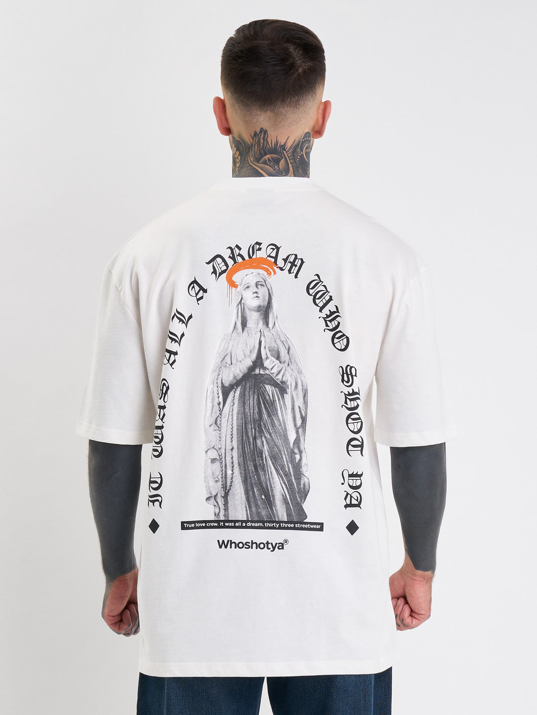 Whoshotya Matria Oversize T-Shirt White