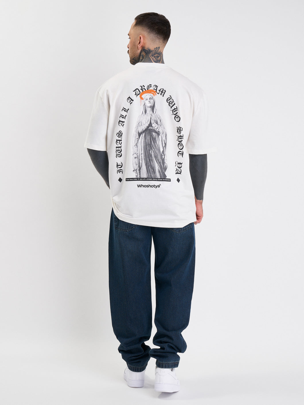 Whoshotya Matria Oversize T-Shirt White