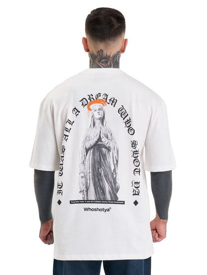 Whoshotya Matria Oversize T-Shirt White