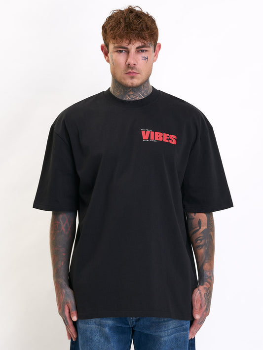 Vibes Oversize T-Shirt Black