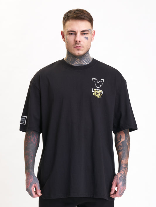 Rusty Bullet Oversized T-Shirt Black