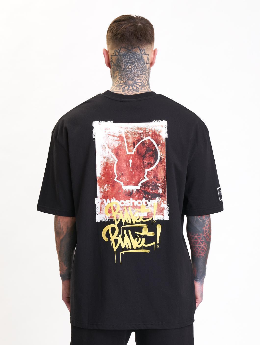 Rusty Bullet Oversized T-Shirt Black