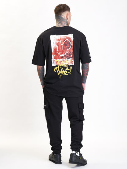 Rusty Bullet Oversized T-Shirt Black