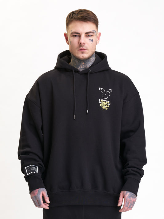 Rusty Bullet Oversized Hoodie Black