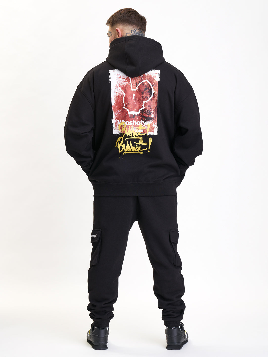 Rusty Bullet Oversized Hoodie Black