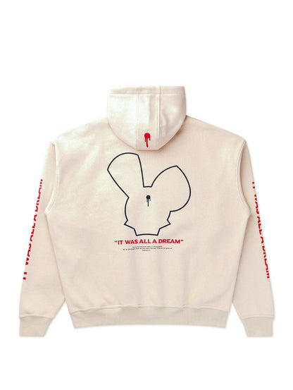 Whoshotya Old Dream Heavy Oversize Hoodie Light Beige